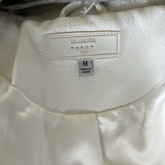 Blank NYC white faux leather jacket - Picture 3 of 4
